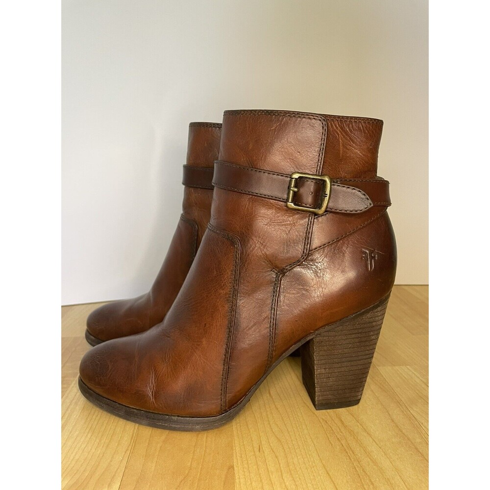 Frye Women’s Patty Riding Leather Ankle Boots Size 9.5 - Picture 2 of 14